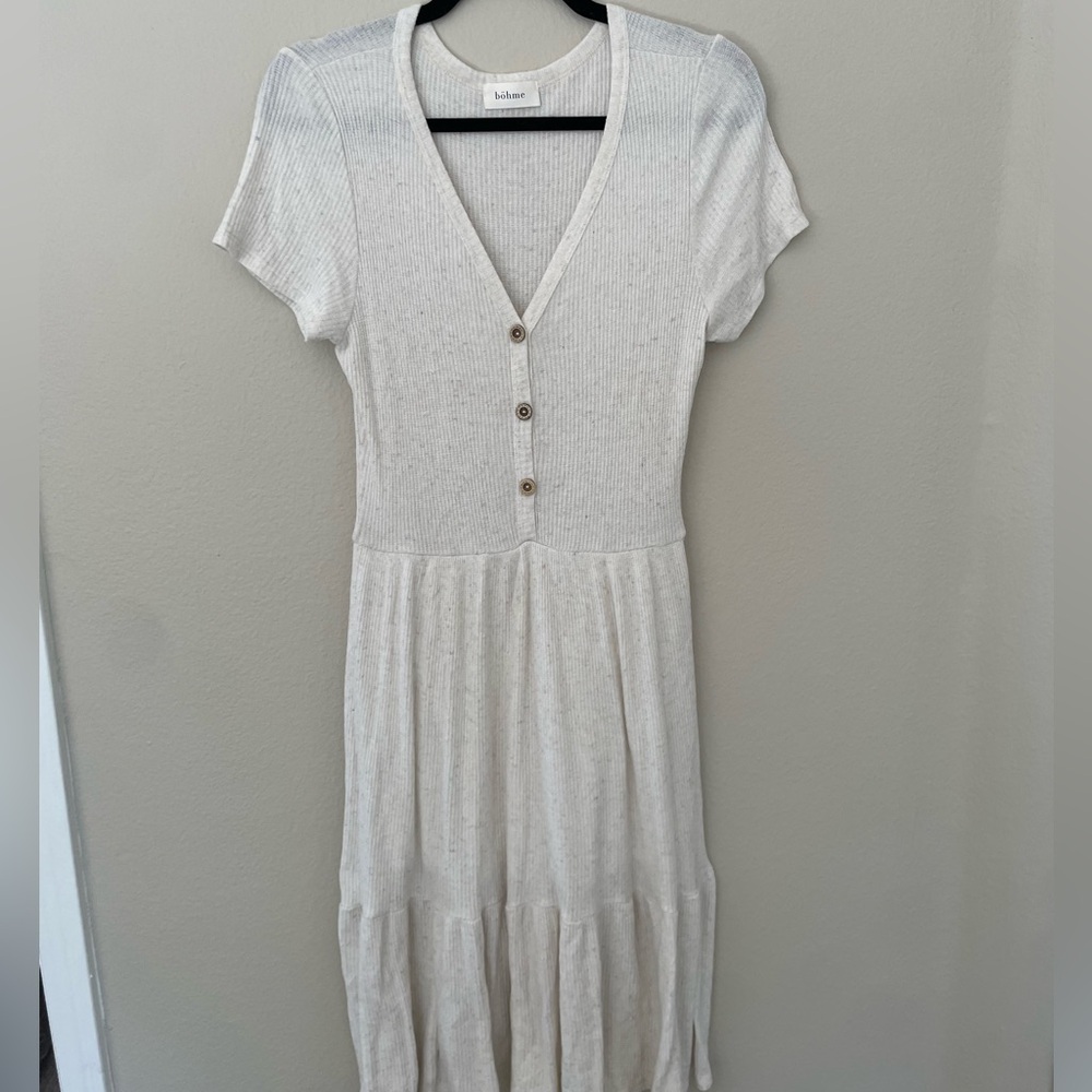 Bohme Waffle Cream Dress